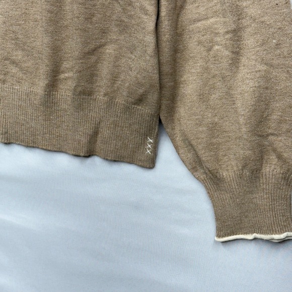Scotch Soda Amsterdam Women's Beige Cardigan V Neck Button‎ Front Knit Size XXL - Picture 14 of 17